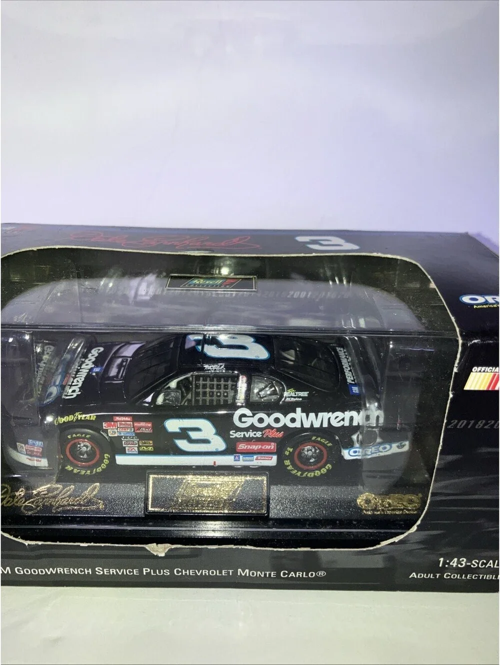 VTG 2001 Revell Dale Earnhardt Goodwrench Oreo #3 NASCAR Monte Carlo 1:43 NEW